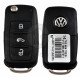 OEM Flip Key for VW CADDY MULTIVAN Buttons:3+1side / Frequency:434MHz / Transponder: MEGAMOS 88/  Blade signature:HU66 / Part No:  7E0 837 202 S/7E0837202S/7E0 959 753 S/7E0959753S