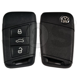 OEM Smart Key for VW   Buttons:3 / Frequency:434MHz / Transponder:MEGAMOS49 /  Part No: 3G0 959 752 K/3G0959752K /  Keyless GO