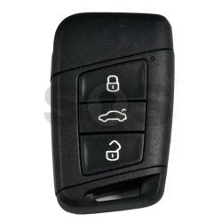 OEM Smart Key for VW   Buttons:3 / Frequency:434MHz / Transponder:MEGAMOS49 /  Part No: 3G0 959 752 K/3G0959752K /  Keyless GO