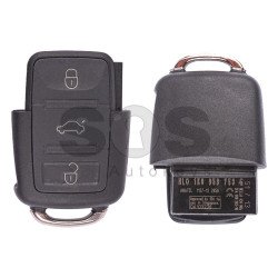 OEM Flip Key for Seat Toledo Buttons:3 / Frequency:434MHz / Transponder:ID48/ID48 CAN / Blade signature:HU66 / Immobiliser System:Dashboard / Part No:1J0 959 753 DA   (Remote Only)