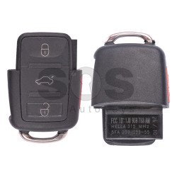 Flip Key for VW Buttons:3+1 / Frequency:315MHz / Transponder:ID48/ ID48CAN / Blade signature:HU66 / Immobiliser System: Dashboard / Part No: 1J0959753AM (Remote Only)