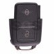 Flip Key for Seat Buttons:2 / Frequency:434MHz / Transponder:ID48/ID48 CAN / Blade signature:HU66 / Immobiliser System: Dashboard / Part No: 5P0959753C (Remote Only)