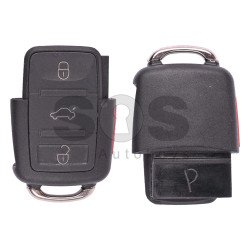 Flip Key for VW Buttons:3 / Frequency:433MHz / Transponder:ID48/ ID48CAN / Blade signature:HU66 / Immobiliser System: Dashboard / Part No: 1K0959753P (Remote Only)
