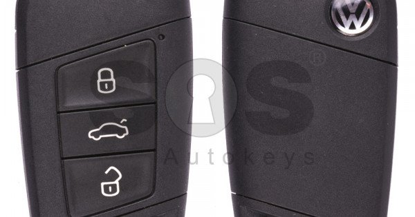 Oem Smart Key For Vw Passat B8 Buttons 3 Frequency 434mhz Transponder Id48 Id48can Blade Signature Hu162t Immobiliser System Mqb Part No 3v0959752k Keyless Go