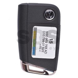 OEM Flip Key for VW Golf 7 Buttons:3 / Frequency:434MHz / Transponder:MEGAMOS 88/ AES / Blade signature:HU66 / Immobiliser System:MQB / Part No: 5G0959753AD / Keyless GO OEM Flip Key for VW Golf 7 Buttons:3 / Frequency:434MHz / Transponder:MEGAMOS 88/ AES / Blade signature:HU66 / Immobiliser System:MQB / Part No: 5G0959753AD / Keyless GO