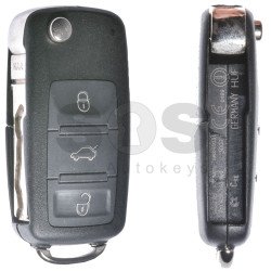 OEM Flip Key for Volkswagen TOUAREG Buttons:3 / Frequency:433MHz / Transponder: PCF7943A / Blade signature:HU66 / Immobiliser System:KESSY / Part No: 3D0959753AG / Keyless GO OEM Flip Key for Volkswagen TOUAREG Buttons:3 / Frequency:433MHz / Transponder: PCF7943A / Blade signature:HU66 / Immobiliser System:KESSY / Part No: 3D0959753AG / Keyless GO