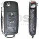 OEM Flip Key for Volkswagen TOUAREG Buttons:3 / Frequency:433MHz / Transponder: PCF7943A / Blade signature:HU66 / Immobiliser System:KESSY / Part No: 3D0959753AG / Keyless GO
