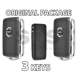 OEM PACKAGE - 2x Smart Key for Volvo XC90 (BLACK) Keyless Go and 1x Smart Key HUF8432 Black /Price is for a set