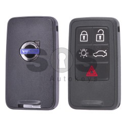 OEM Smart Key for Volvo Buttons:5 / Frequency:434MHz / Transponder: PCF7945/ ID46 VIRGIN / Blade signature:HU101 / Immobiliser System:Smart / Part No: 5WK49224