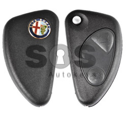 Key Shell (Flip) for Alfa Romeo Buttons:2 / Blade signature: SIP22 / (With Logo) New Design 