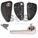 Key Shell (Flip) for Alfa Romeo Buttons:2 / Blade signature: SIP22 / (With Logo) Old Design 
