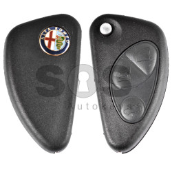 Key Shell (Flip) for Alfa Romeo Buttons:3 / Blade signature: SIP22 / (With Logo) New Design 