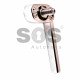 Key Shell (Flip) for Alfa Romeo Buttons:3 / Blade signature: SIP22 / (With Logo) Old Design