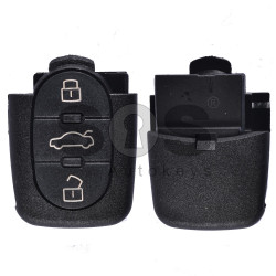 Key Shell (Back Part - Flip) for VAG Buttons:3 / Blade signature: HU66 / Battery:1620 / (Round)