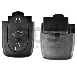 Key Shell (Back Part - Flip) for VAG Buttons:3 / Blade signature:HU66 / Battery: 2032 / (Round)