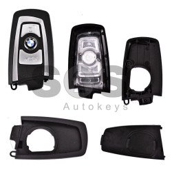 Key Shell (Smart) for BMW F-Series Buttons:3 / Blade signature: HU100R / (With Logo)