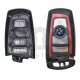 Key Shell (Smart) for BMW F-Series Buttons:4 / Blade signature: HU100R / (With Logo) / (With Blade) / (Red Line)