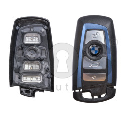Key Shell (Smart) for BMW F-Series Buttons:4 / Blade signature: HU100R / (With Logo) / (With Blade) / (Blue Line)