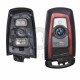Key Shell (Smart) for BMW F-Series Buttons:3 / Blade signature: HU100R / (With Logo) / (With Blade) / (Red Line)