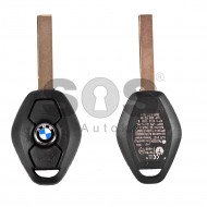 Key Shell (Regular) for BMW Buttons:3 / Blade signature: HU92 / (With Logo) Cas.2,EWS Key Shell (Regular) for BMW Buttons:3 / Blade signature: HU92 / (With Logo) Cas.2,EWS