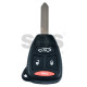 Key Shell (Regular) for Jeep Buttons:3+1 / Blade signature: CY24 / (Empty box) TYPE 1