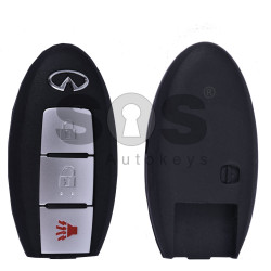 Key Shell (Smart) for Infiniti Buttons:2+1 (Panic) / Blade signature: NSN14 / (With Logo) / (Without slot)