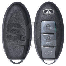 Key Shell (Smart) for Infiniti Buttons:3 / Blade signature: NSN14 / (With Logo) / (Without slot) / With Blade