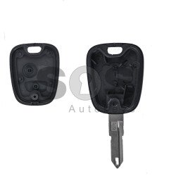 Key Shell (Regular) for Peugeot Buttons:2 / Blade signature: NE72 / (2O6 Facelift) / (With Logo)