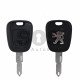 Key Shell (Regular) for Peugeot Buttons:2 / Blade signature: NE72 / (2O6 Facelift) / (With Logo)