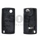 Key Shell (Flip) for PSA Buttons:4 / Blade signature: HU83 / (With a battery) / (With Logo)