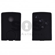 Key Shell (Card) for Ren Clio 4 / Megane 3 Buttons:4 / Blade signature: VA2 / (With Logo)