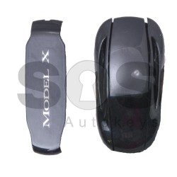 Key Shell (Smart) for Tesla Model X Buttons:5 / (Without Logo) / (Without Blade)