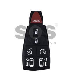 Rubber Butons Smart for Chrysler / Dodge / Jeep (Fish) Buttons:6+1 Rubber Butons Smart for Chrysler / Dodge / Jeep (Fish) Buttons:6+1