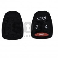 Rubber Buttons for Chrysler / Dodge / Jeep Buttons:3+1 Panic Rubber Buttons for Chrysler / Dodge / Jeep Buttons:3+1 Panic