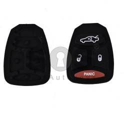 Rubber Buttons for Chrysler / Dodge / Jeep Buttons:3+1 Panic
