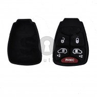 Rubber Buttons for Chrysler / Dodge / Jeep Buttons:4+1 Panic