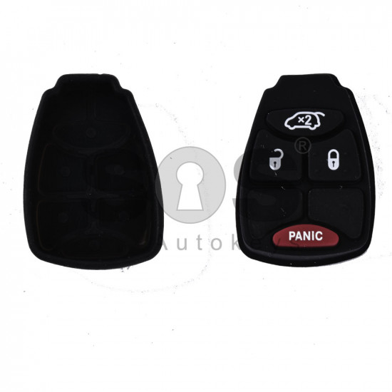 Rubber Buttons for Chrysler / Dodge / Jeep Buttons:3+1 Panic