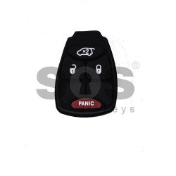 Rubber Buttons for Chrysler / Dodge / Jeep Buttons:3+1 Panic Rubber Buttons for Chrysler / Dodge / Jeep Buttons:3+1 Panic