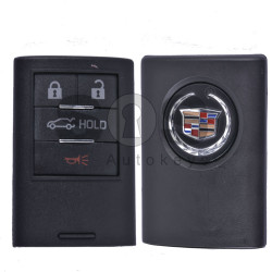 Key Shell (Smart) for Cadillac Buttons:4 / (With Logo) / (HOLD) 
