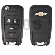 Key Shell (Flip) for Chevrolet Buttons:3+1 / Blade signature: HU100 / (With Logo) / (Empty box) Key Shell (Flip) for Chevrolet Buttons:3+1 / Blade signature: HU100 / (With Logo) / (Empty box)