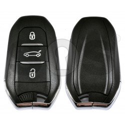 Key Shell (Smart) for Peugeot /Citroen / Buttons:3 / Blade Signature:   HU83 / (Without Logo) /Trunk  BUTTON 