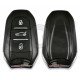 Key Shell (Smart) for Peugeot /Citroen / Buttons:3 / Blade Signature:   HU83 / (Without Logo) /Trunk  BUTTON 