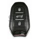 Key Shell (Smart) for Peugeot /Citroen / Buttons:3 / Blade Signature:   HU83 / (Without Logo) /Trunk  BUTTON 