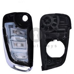 Key Shell (Flip) for Citroen C4 Buttons:3 / Blade signature: VA2 / (With Logo)