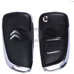 Key Shell (Flip) for Citroen C4 Buttons:3 / Blade signature: VA2 / (With Logo)