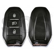 Key Shell (Smart) for Peugeot /Citroen / Buttons:3 / Blade Signature:   HU83 / (Without Logo) / lIGHT BUTTON 