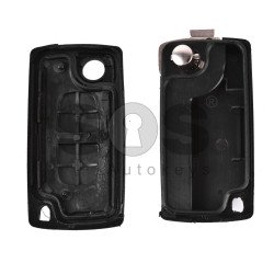 Key Shell (Flip) for PSA Buttons:2 / Blade signature: VA2 / (Without a battery) / (With Logo)