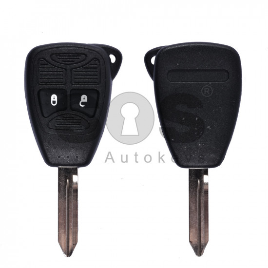 Key Shell (Regular) for Chrysler / Dodge / Jeep Buttons:2 / Blade signature: CY24 / (With Buttons)