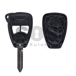 Key Shell (Regular) for Chrysler / Dodge / Jeep Buttons:2 / Blade signature: CY24 / (With Buttons)