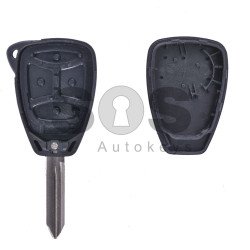 Key Shell (Regular) for Chrysler / Dodge / Jeep Buttons:3 / Blade signature: CY24 / (With Buttons) Key Shell (Regular) for Chrysler / Dodge / Jeep Buttons:3 / Blade signature: CY24 / (With Buttons)